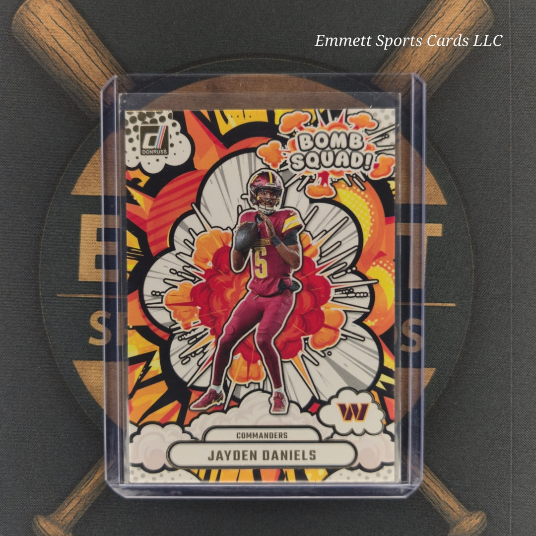 2025 Panini Donruss Jayden Daniels Bomb Squad Insert | The Break Room Cards-1