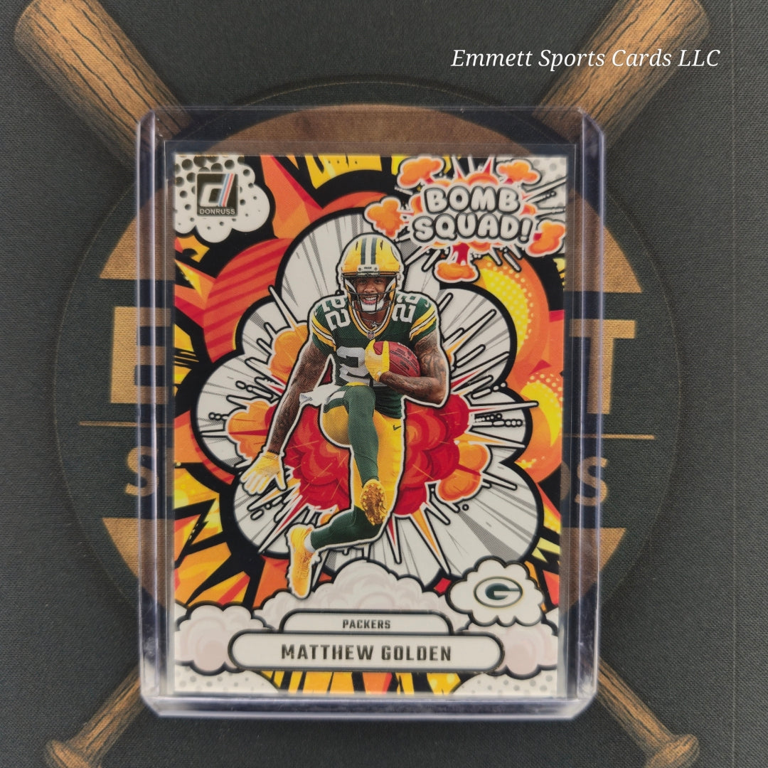 2025 Panini Donruss Matthew Golden Bomb Squad Insert | The Break Room Cards-1