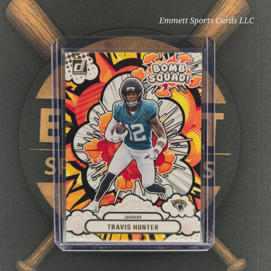 2025 Panini Donruss Travis Hunter Bomb Squad Insert | The Break Room Cards-1