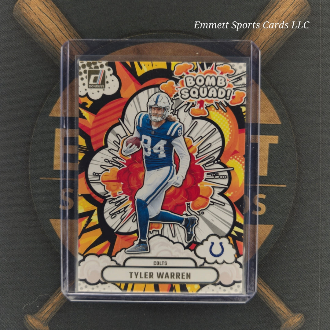 2025 Panini Donruss Tyler Warren Bomb Squad Insert | The Break Room Cards-1