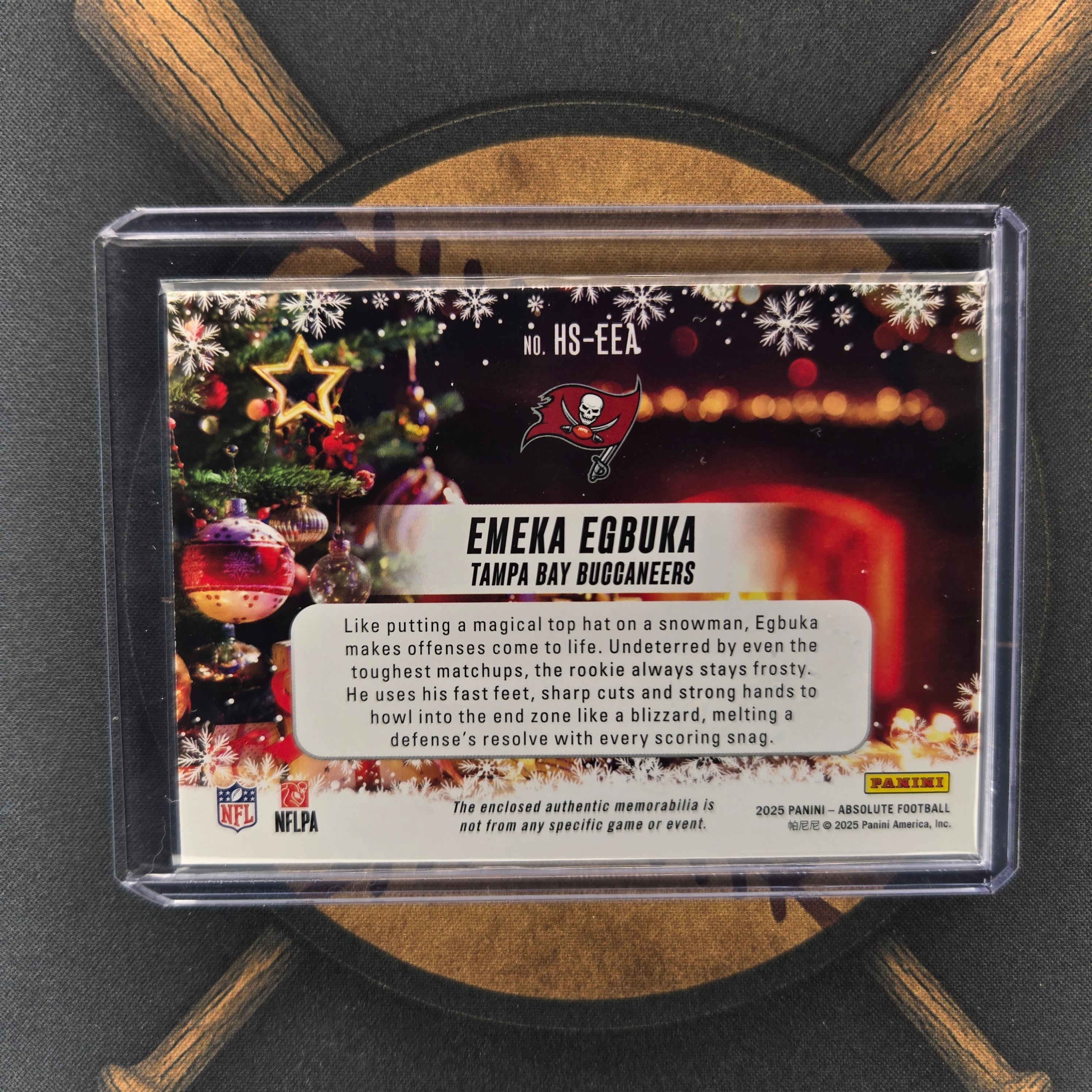 2025 Panini Absolute Emeka Egbuka Holiday Suit