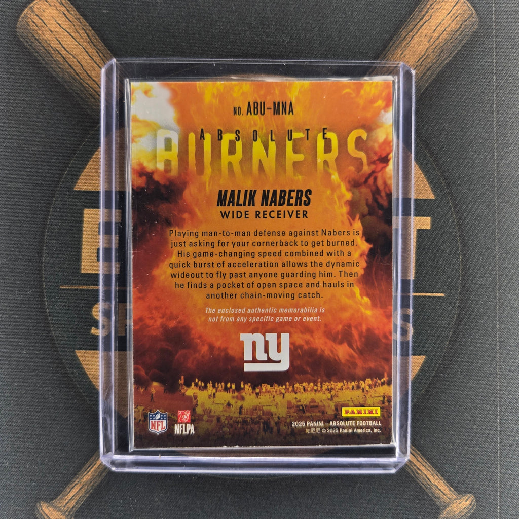 2025 Panini Absolute Malik Nabers Burners  |The Break Room Cards™-2