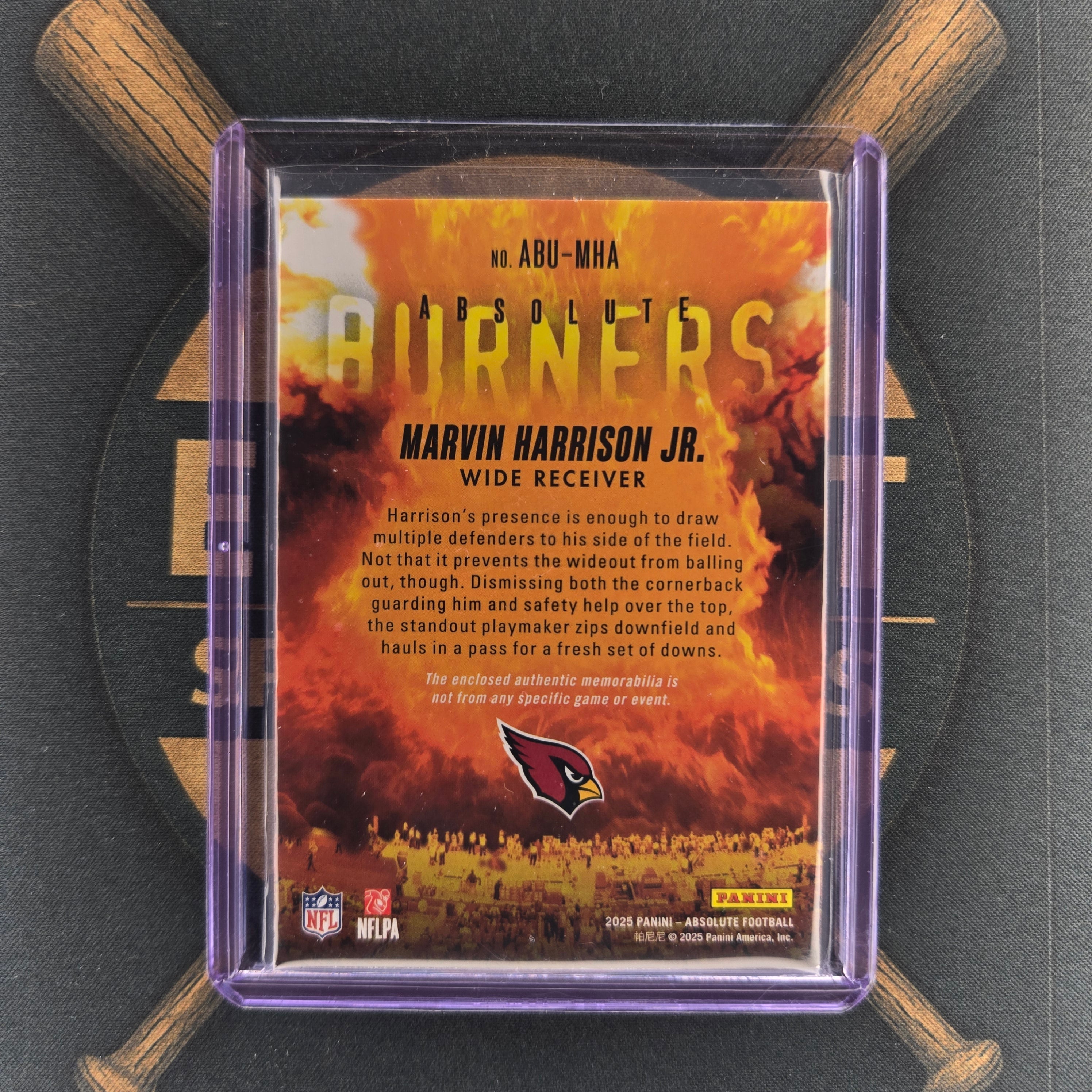 2025 Panini Absolute Marvin Harrison Jr Burners  |The Break Room Cards™-2