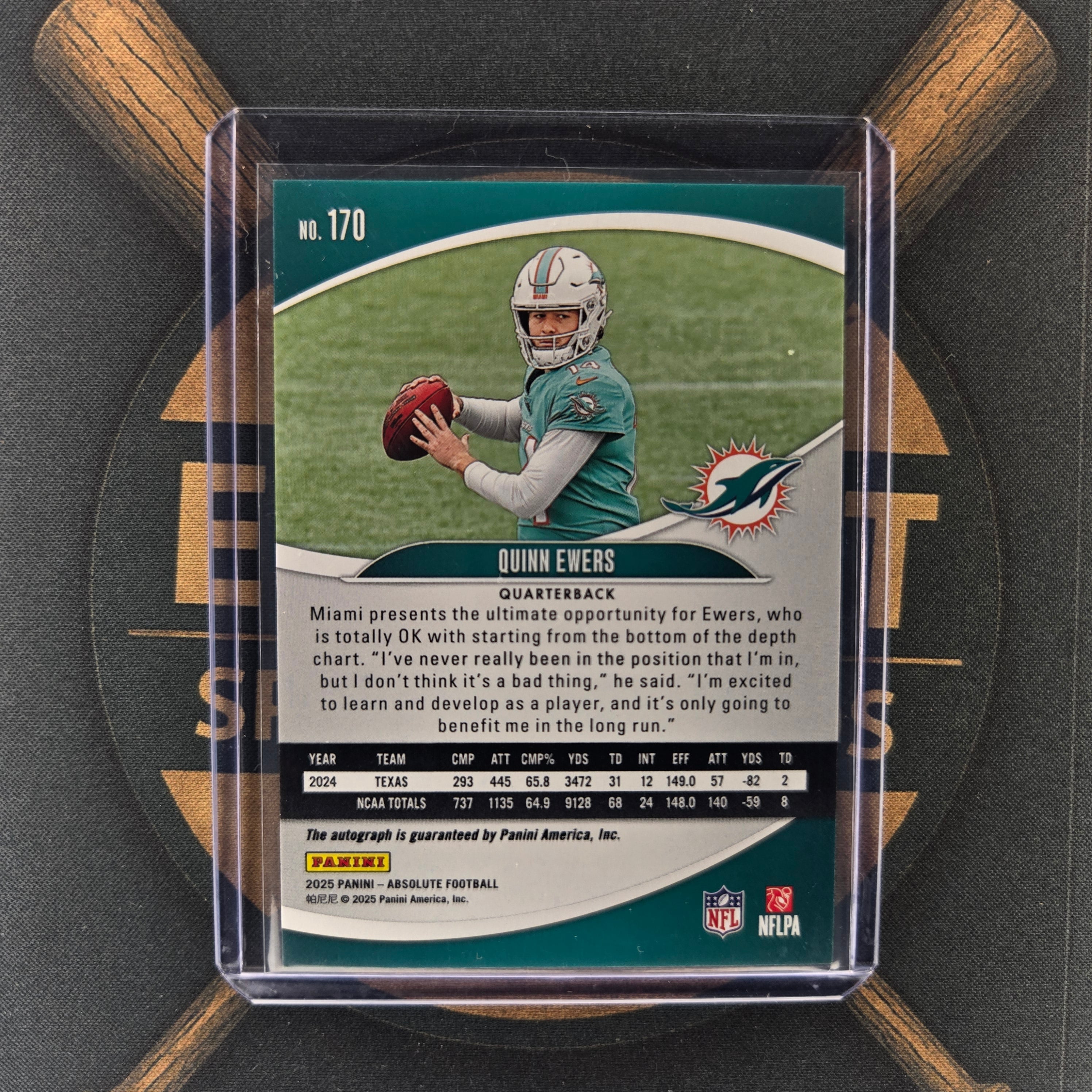 2025 Panini Absolute Quinn Ewers Auto