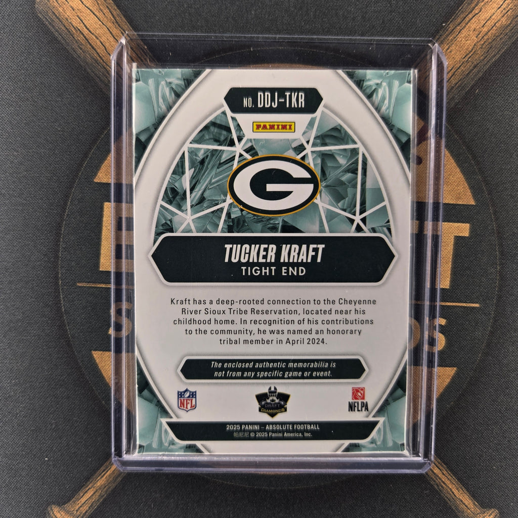 2025 Panini Absolute Tucker Kraft Draft Diamonds Patch | The Break Room Cards™-2