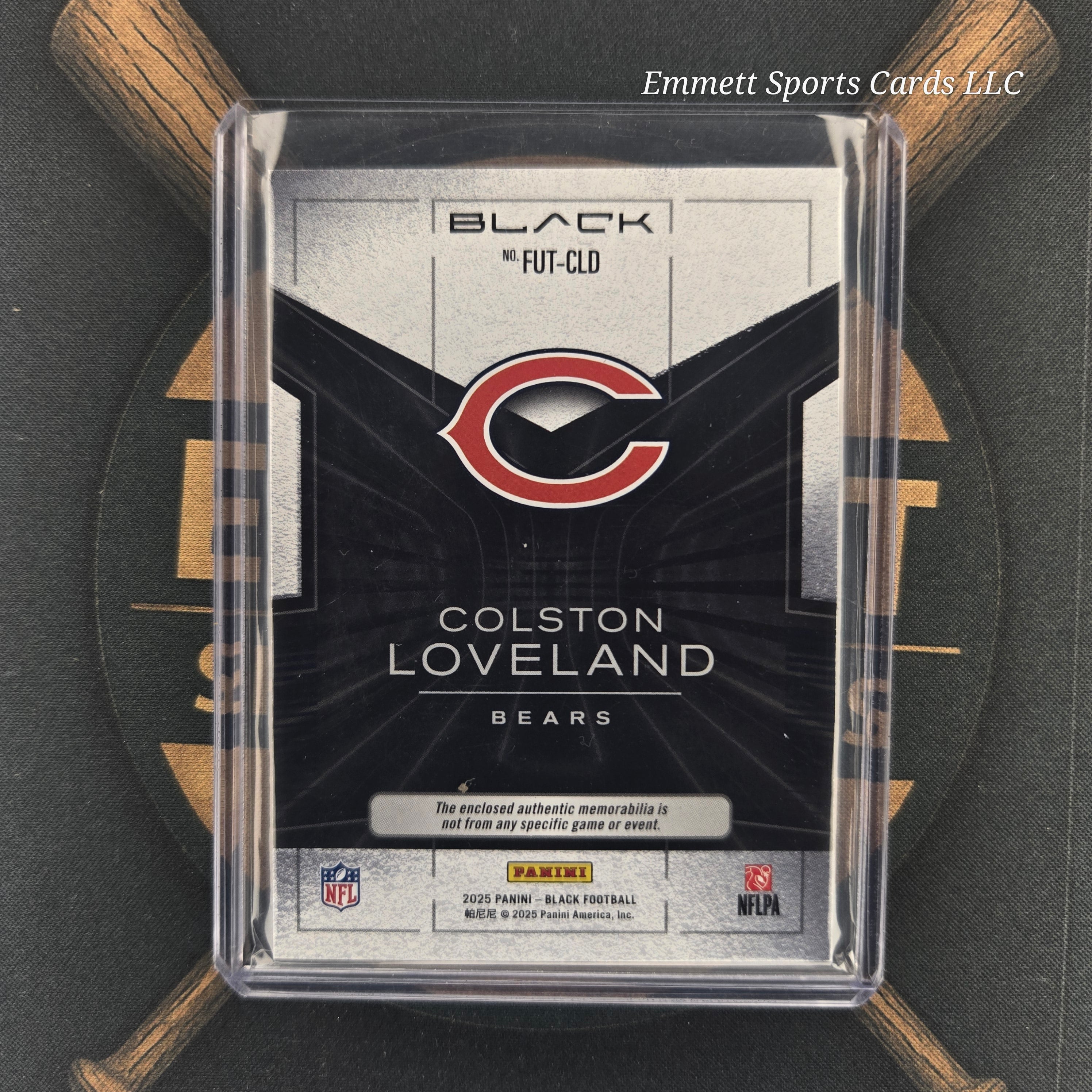 2025 Panini Black Colston Loveland Futuristic Patch | The Break Room Cards-2