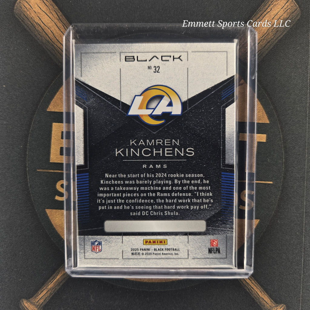 2025 Panini Black Kamren Kinchens Royal Parallel /99 | The Break Room Cards-2