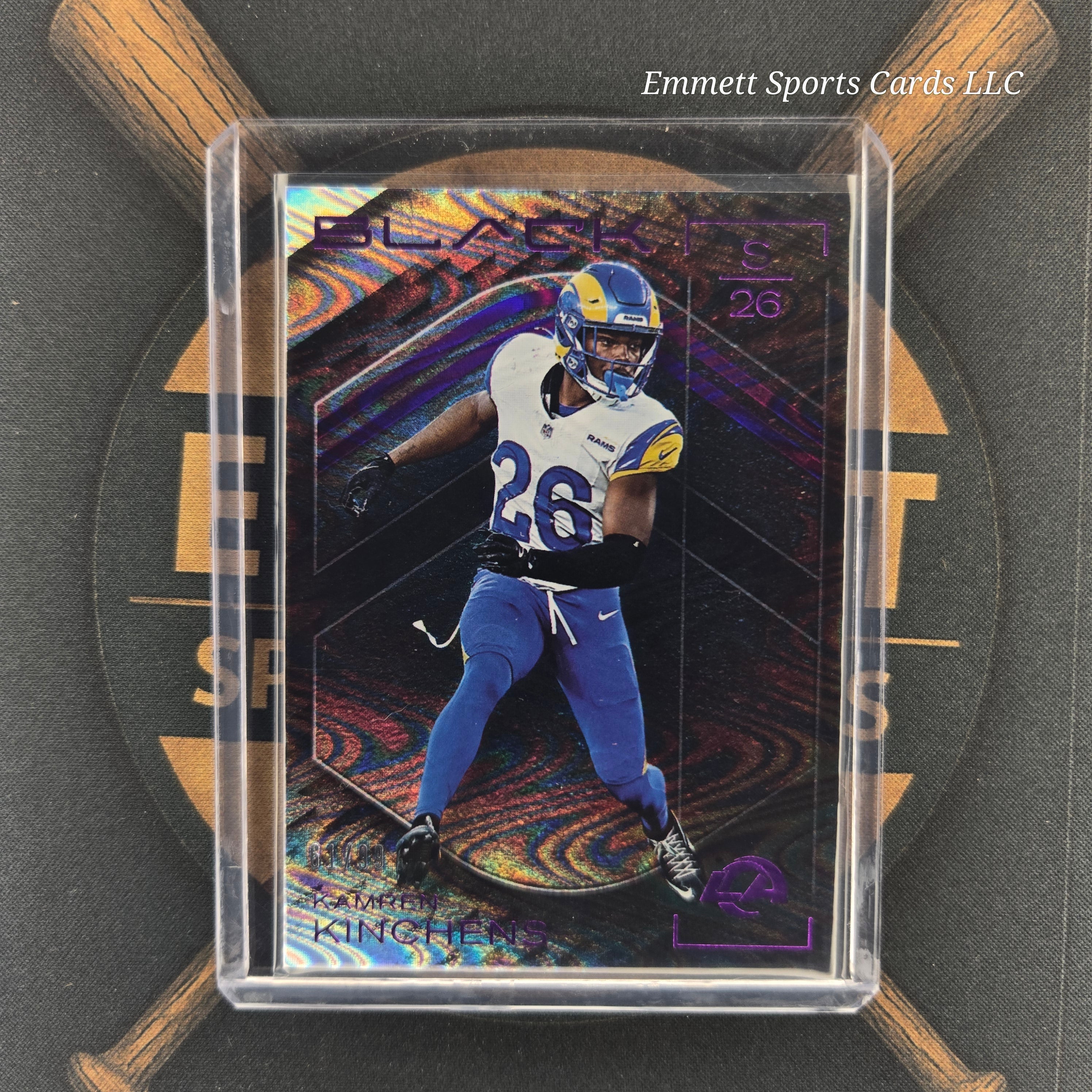 2025 Panini Black Kamren Kinchens Royal Parallel /99 | The Break Room Cards-1