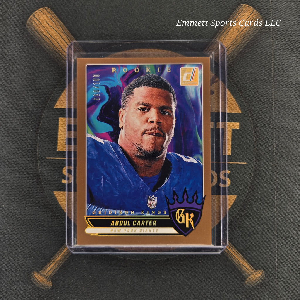 2025 Panini Donruss Abdul Carter Gridiron Kings Gold /100 | The Break Room Cards™ -1