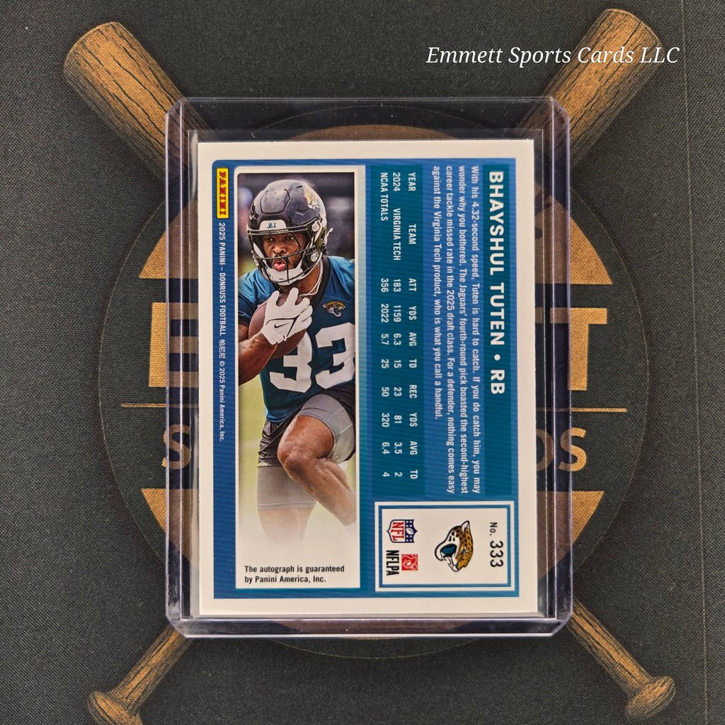 2025 Panini Donruss Bhayshul Tuten Auto /199