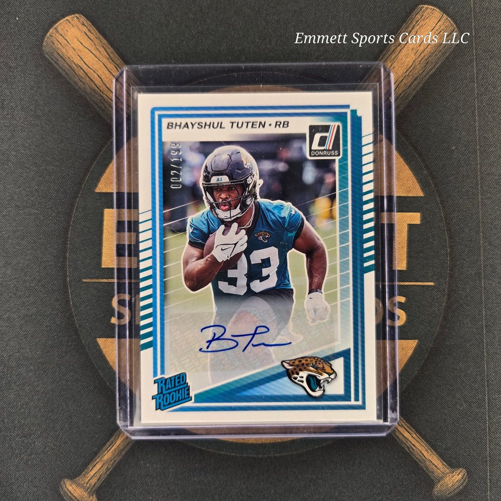 2025 Panini Donruss Bhayshul Tuten Auto /199