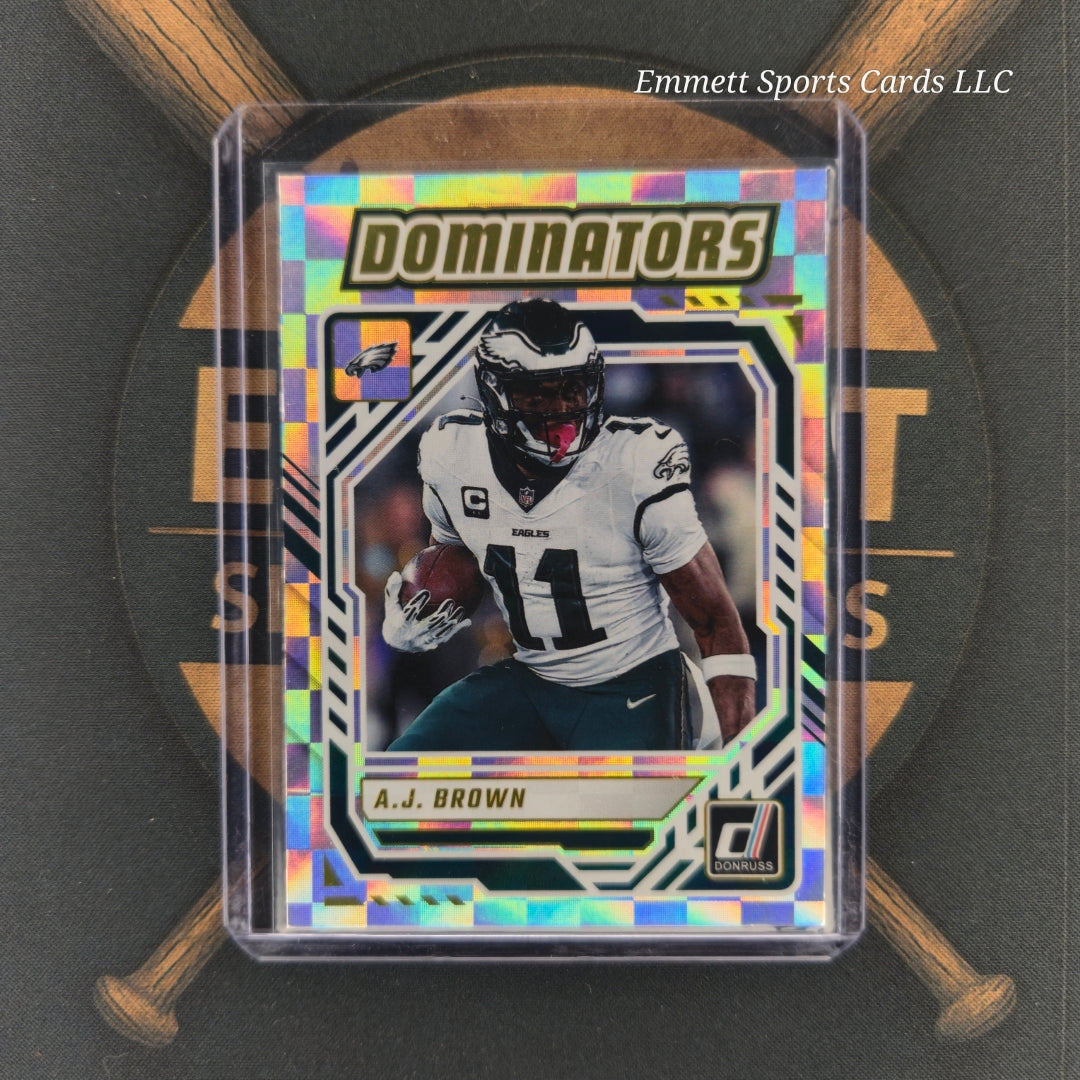 2025 Panini Donruss AJ Brown Dominators Insert | The Break Room Cards-1