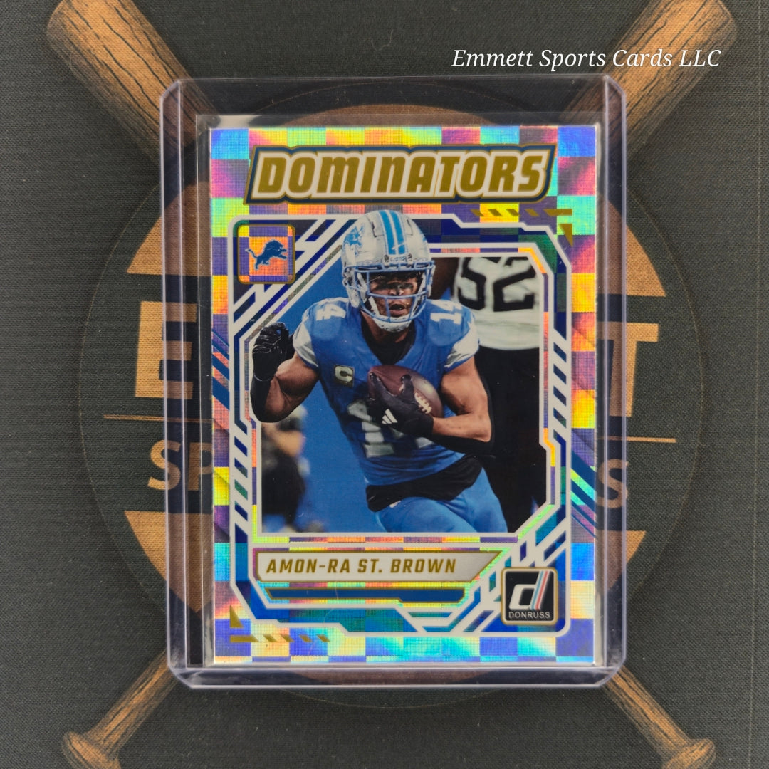 2025 Panini Donruss Amon-Ra St. Brown Dominators Insert | The Break Room Cards-1