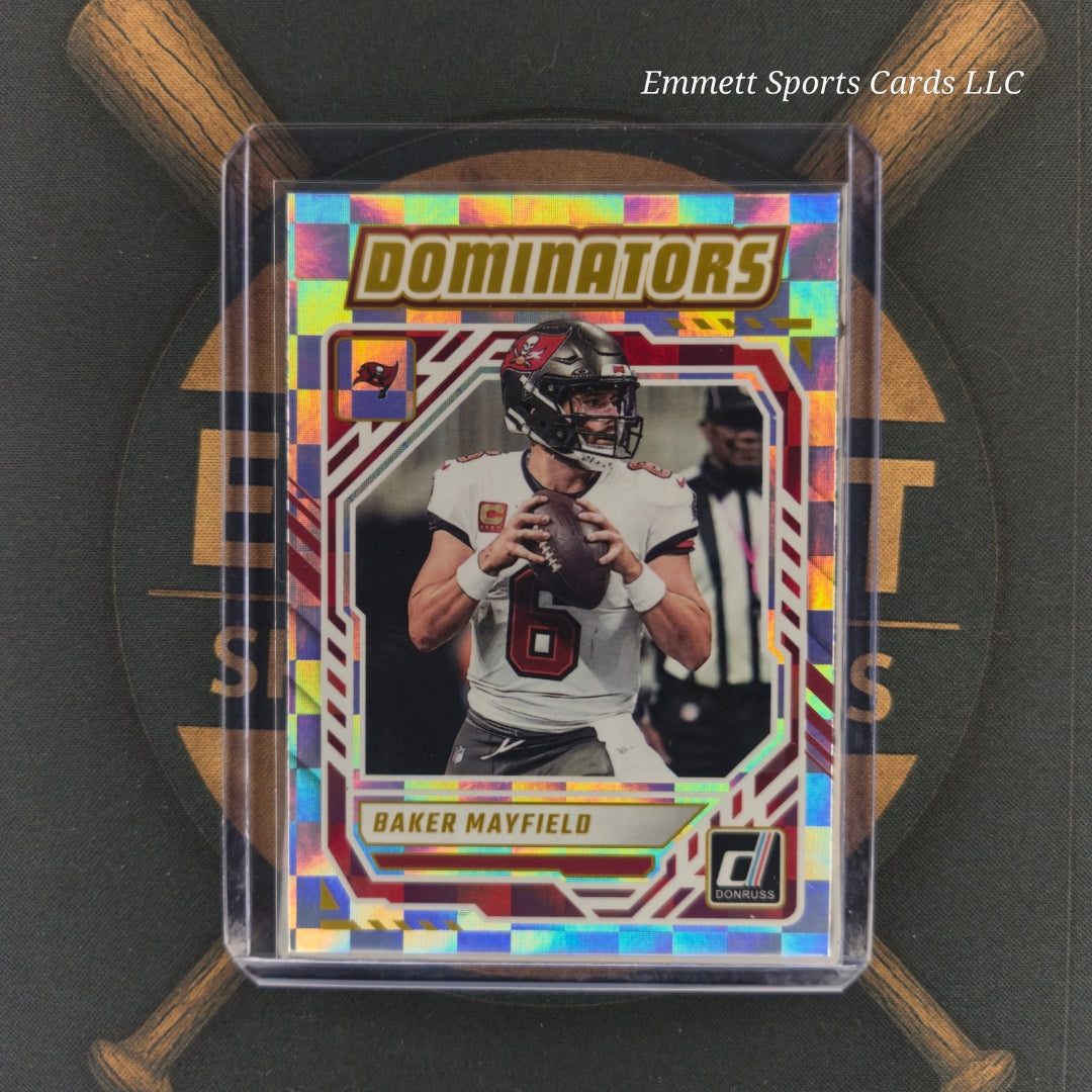 2025 Panini Donruss Baker Mayfield Dominators Insert | The Break Room Cards-1