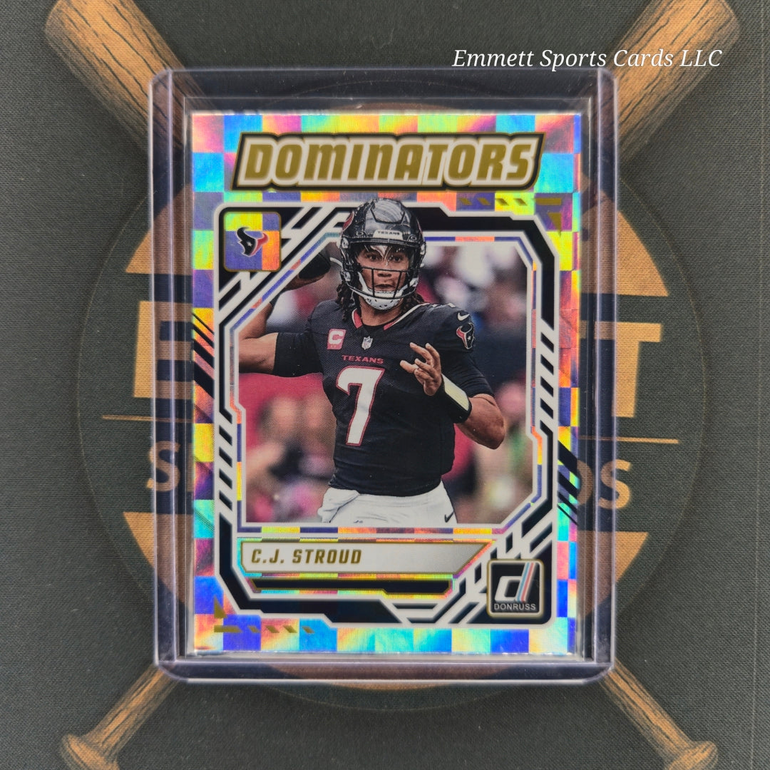 2025 Panini Donruss CJ Stroud Dominators Insert | The Break Room Cards-1