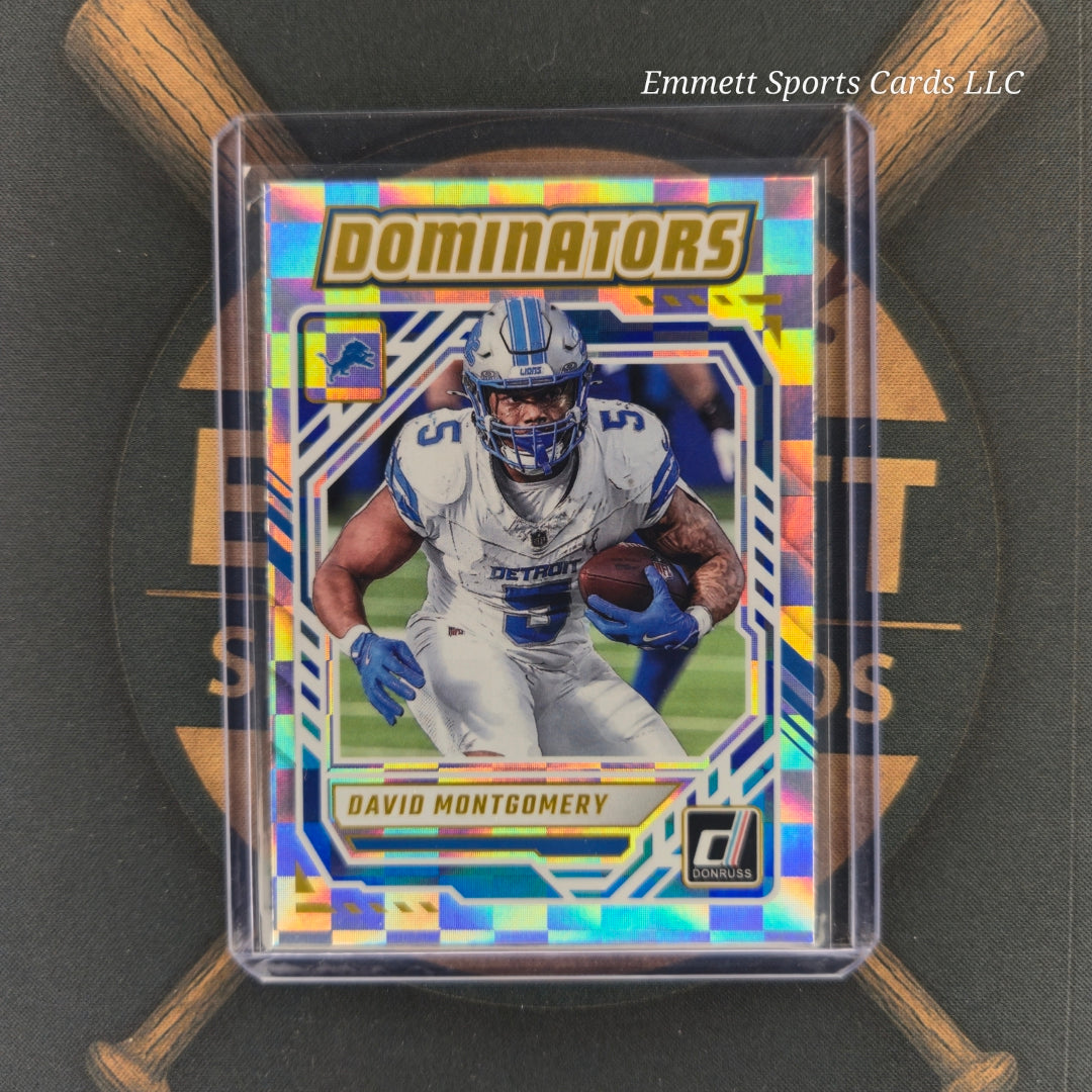 2025 Panini Donruss David Montgomery Dominators Insert | The Break Room Cards-1