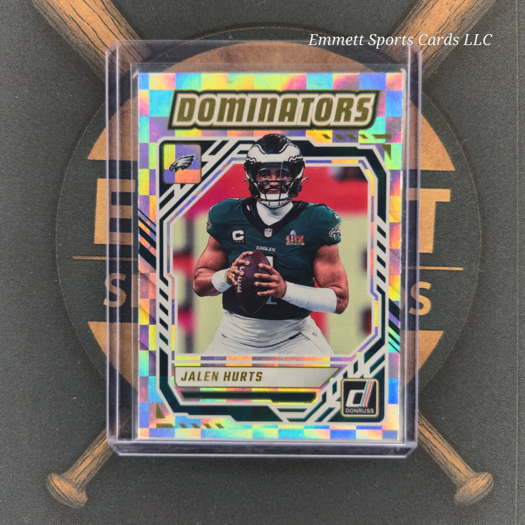 2025 Panini Donruss Jalen Hurts Dominators Insert | The Break Room Cards-1