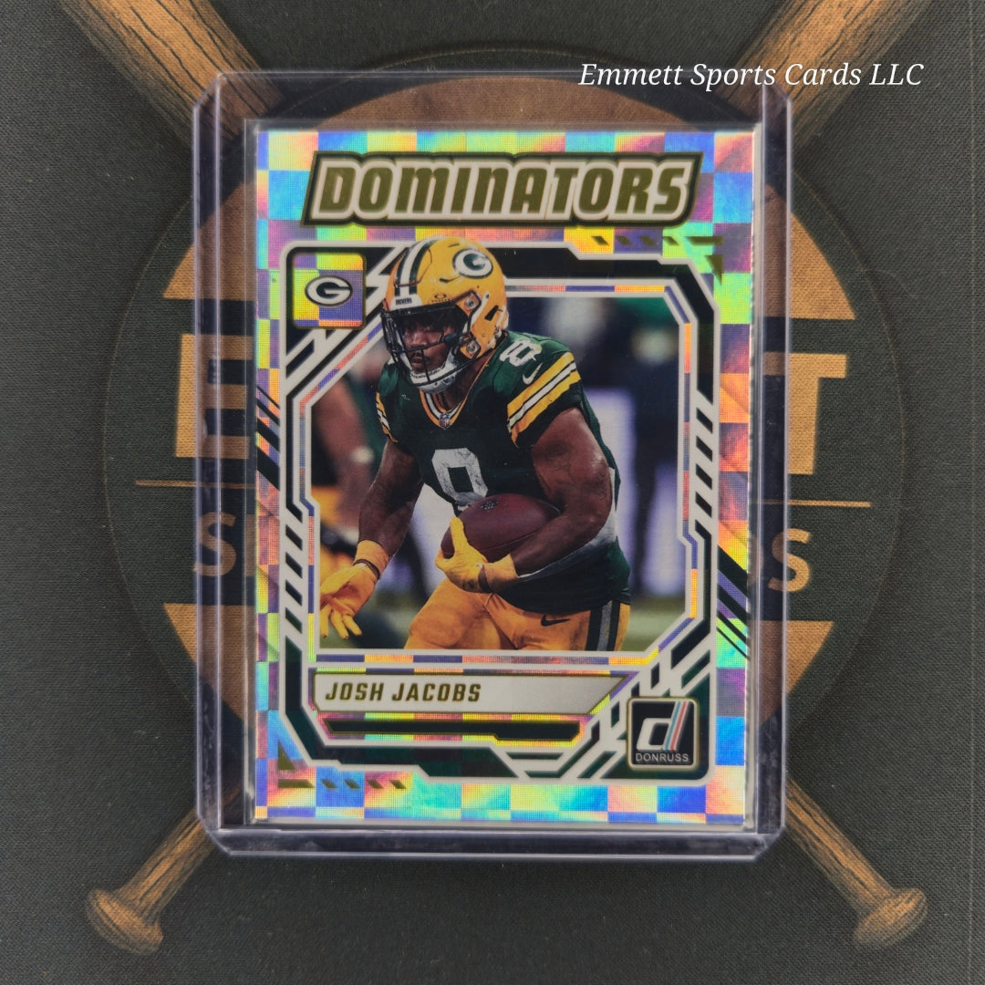 2025 Panini Donruss Josh Jacobs Dominators Insert | The Break Room Cards-1