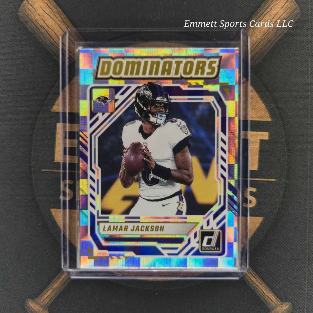 2025 Panini Donruss Lamar Jackson Dominators Insert | The Break Room Cards-1