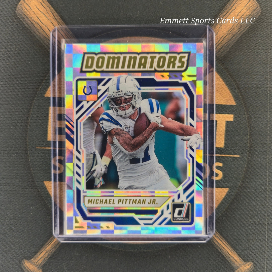 2025 Panini Donruss Michael Pittman Jr. Dominators Insert | The Break Room Cards-1