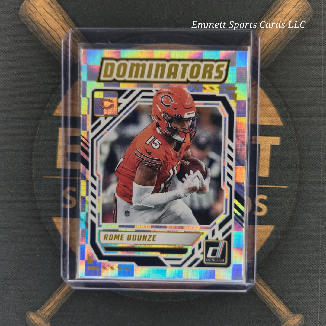 2025 Panini Donruss Rome Odunze Dominators Insert | The Break Room Cards-1