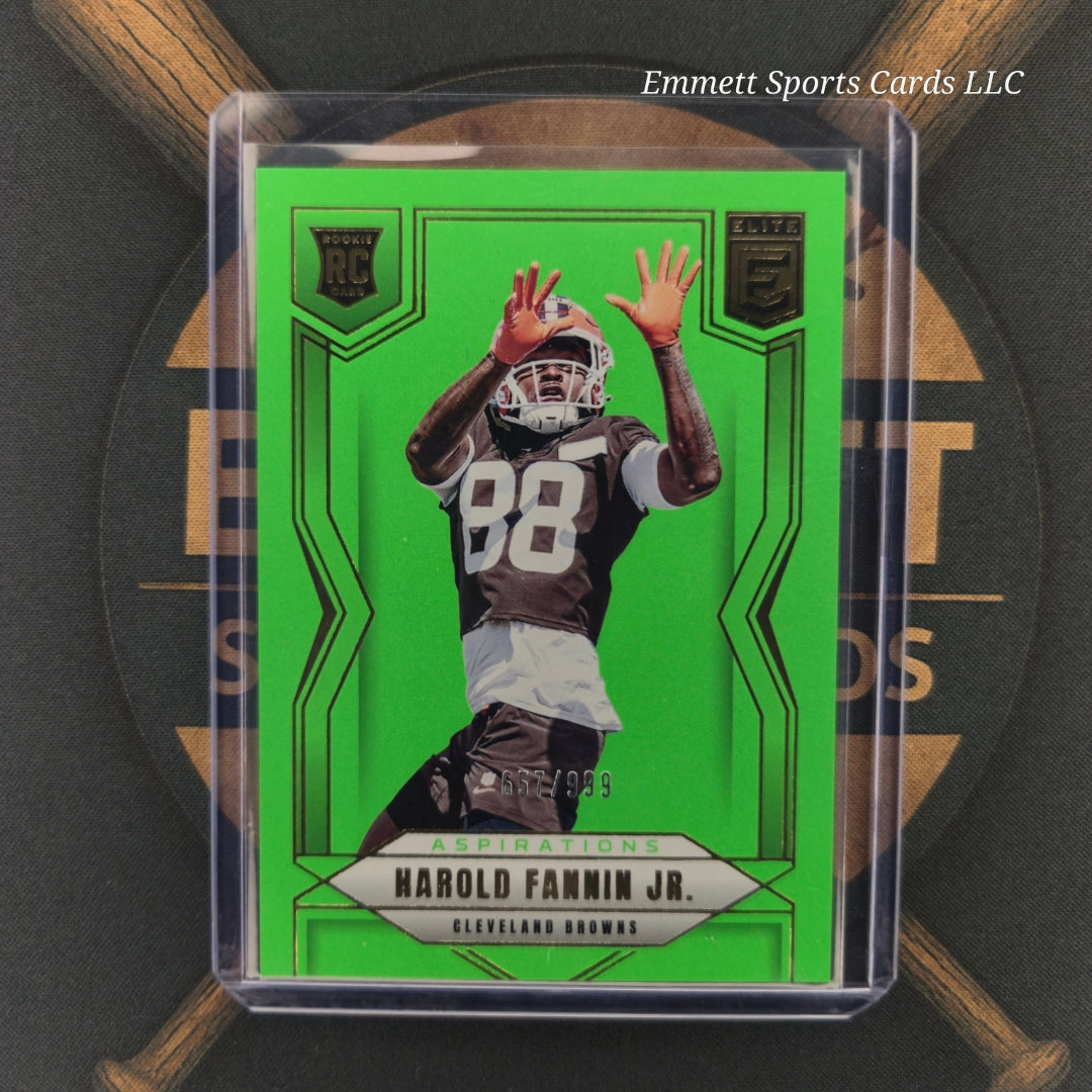 2025 Panini Elite Harold Fannin Lime Green Aspirations /999 | The Break Room Cards-1