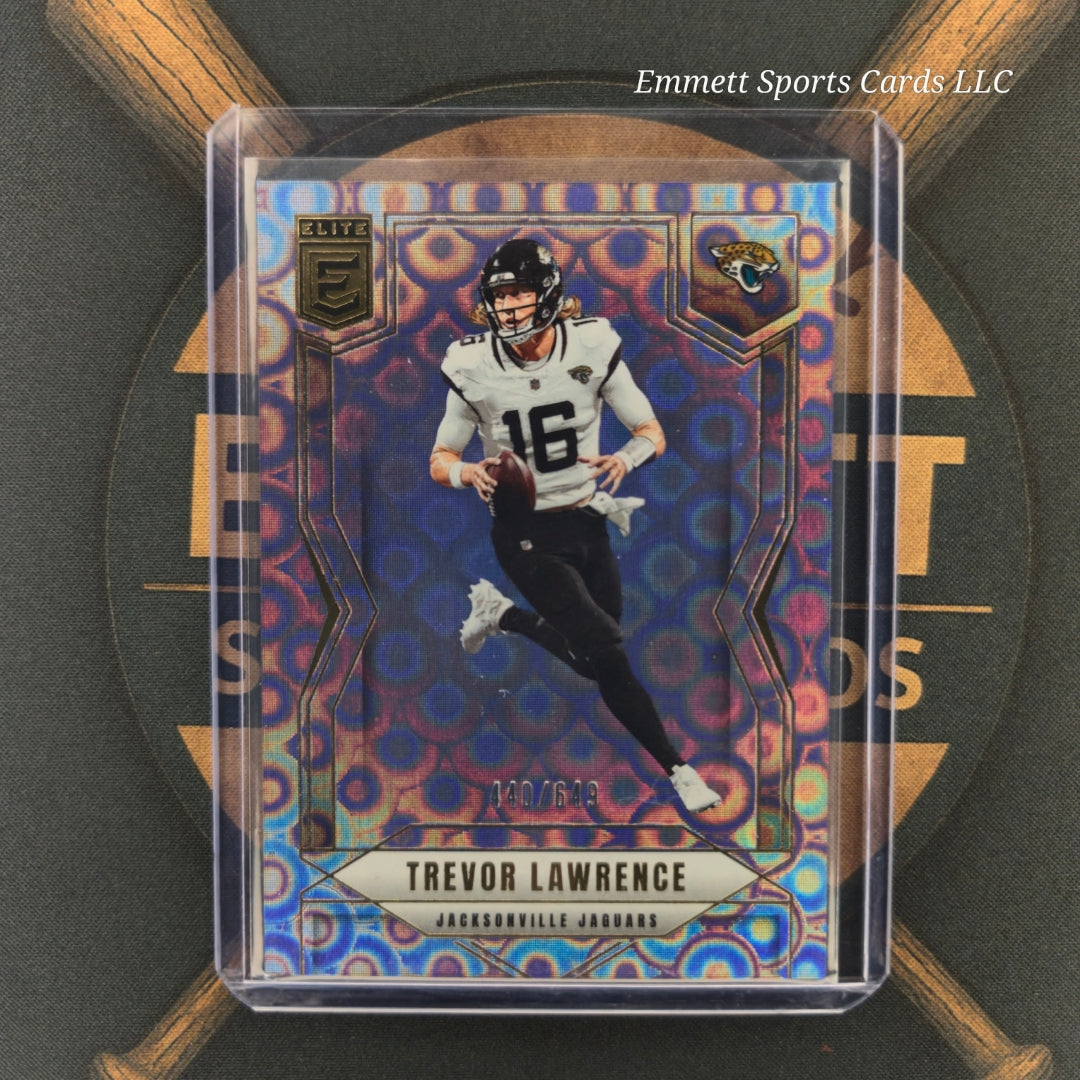 2025 Panini Elite Trevor Lawrence Lavender Pyramids /649 | The Break Room Cards-1