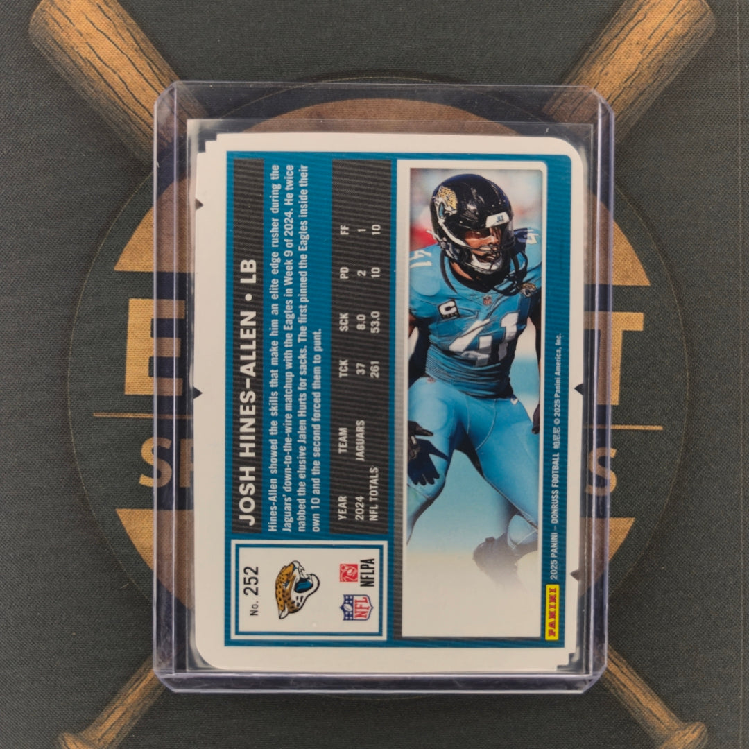 2025 Panini Donruss Josh Hines-Allen Press Proof Gold /25 | The Break Room Cards-2