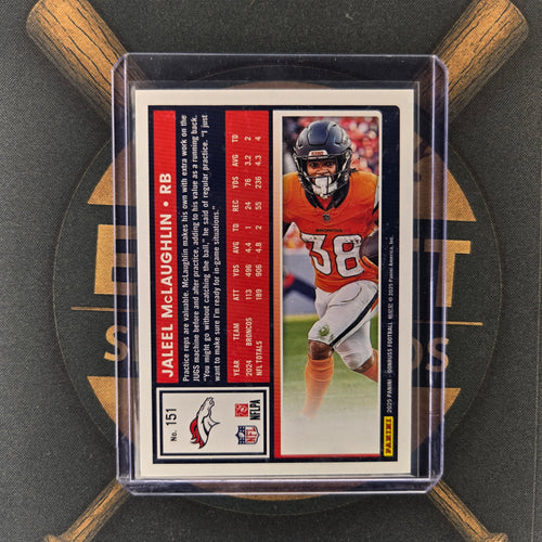 2025 Panini Donruss Jaleel McLaughlin Jersey Number | The Break Room Cards™-2