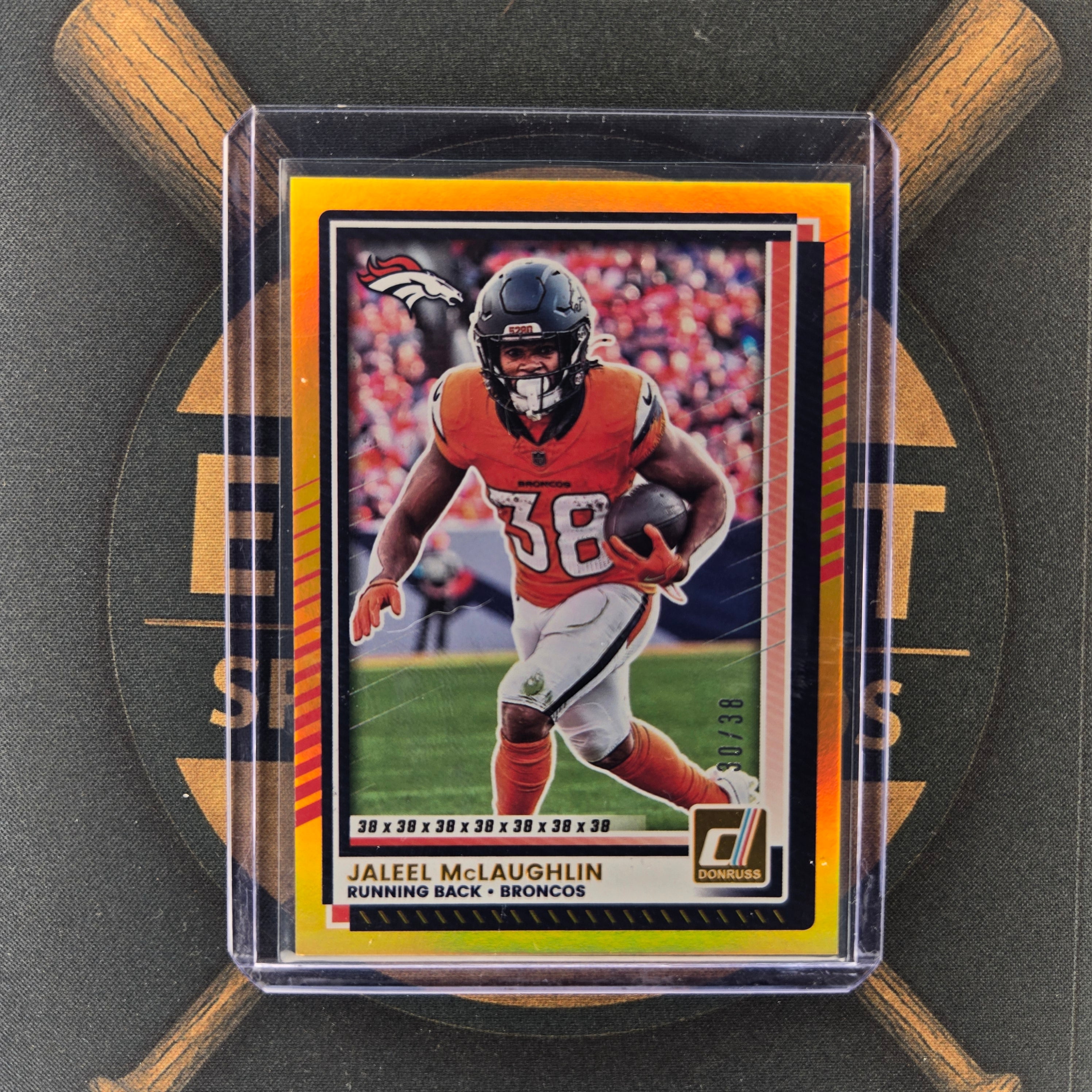 2025 Panini Donruss Jaleel McLaughlin Jersey Number /38