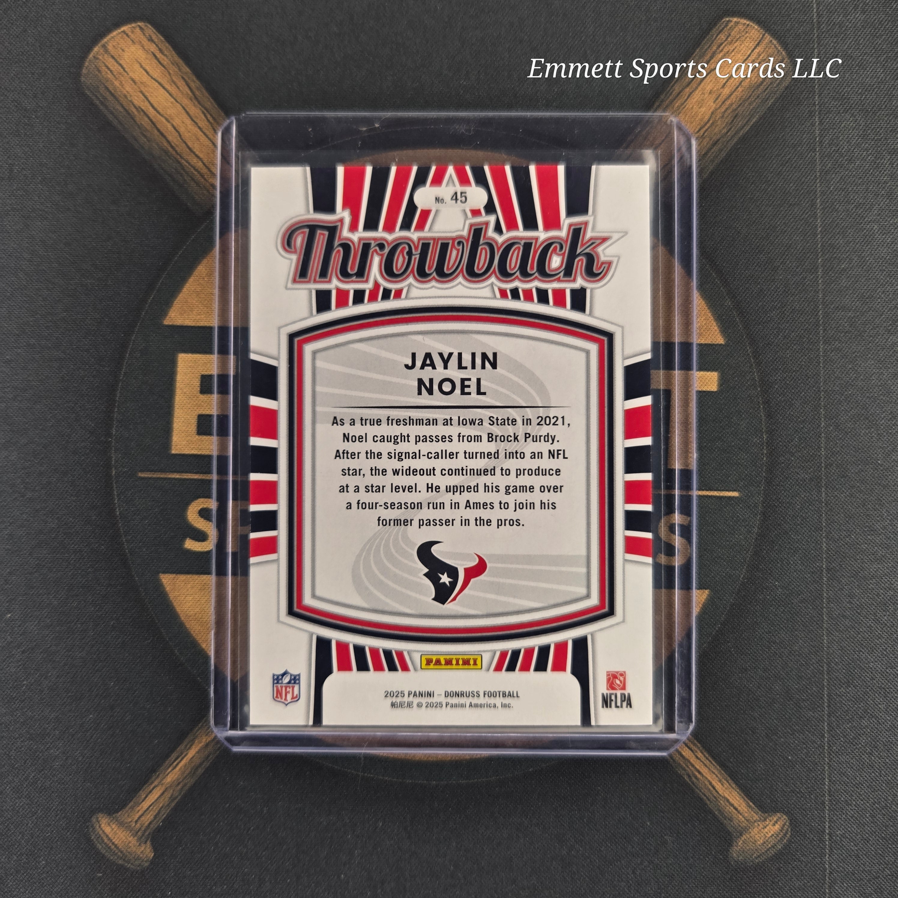2025 Panini Donruss Jaylin Noel Throwback Rated Rookie Gold /100 | The Break Room Cards™ -2