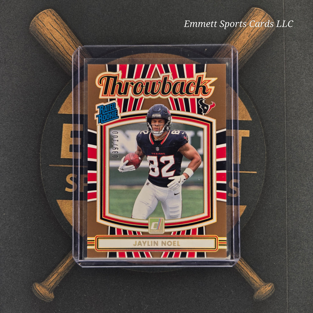 2025 Panini Donruss Jaylin Noel Throwback Rated Rookie Gold /100 | The Break Room Cards™ -1