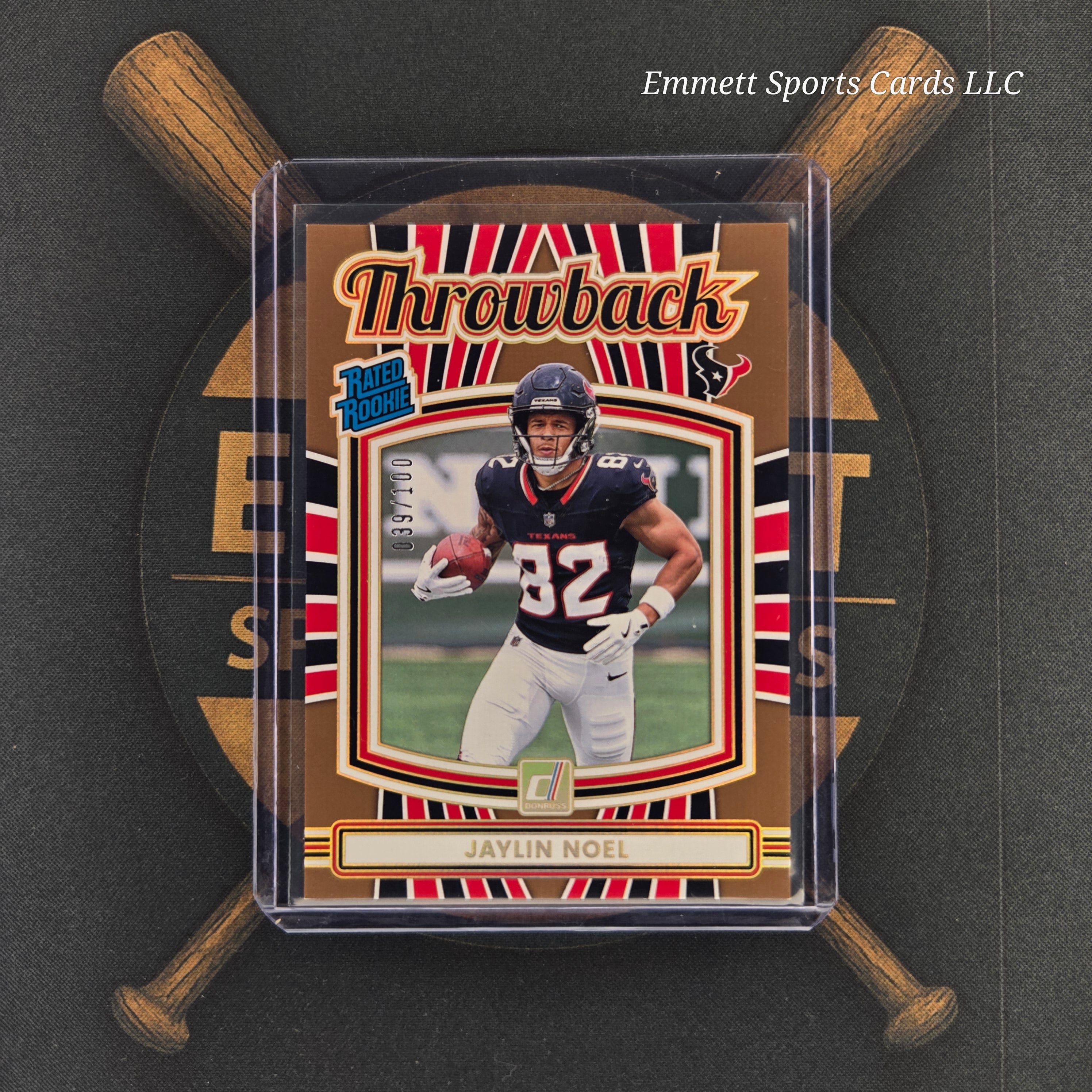 2025 Panini Donruss Jaylin Noel Throwback Rated Rookie Gold /100 | The Break Room Cards™ -1