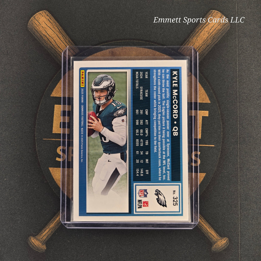 2025 Panini Donruss Kyle McCord No Name Holo | The Break Room Cards™ -2