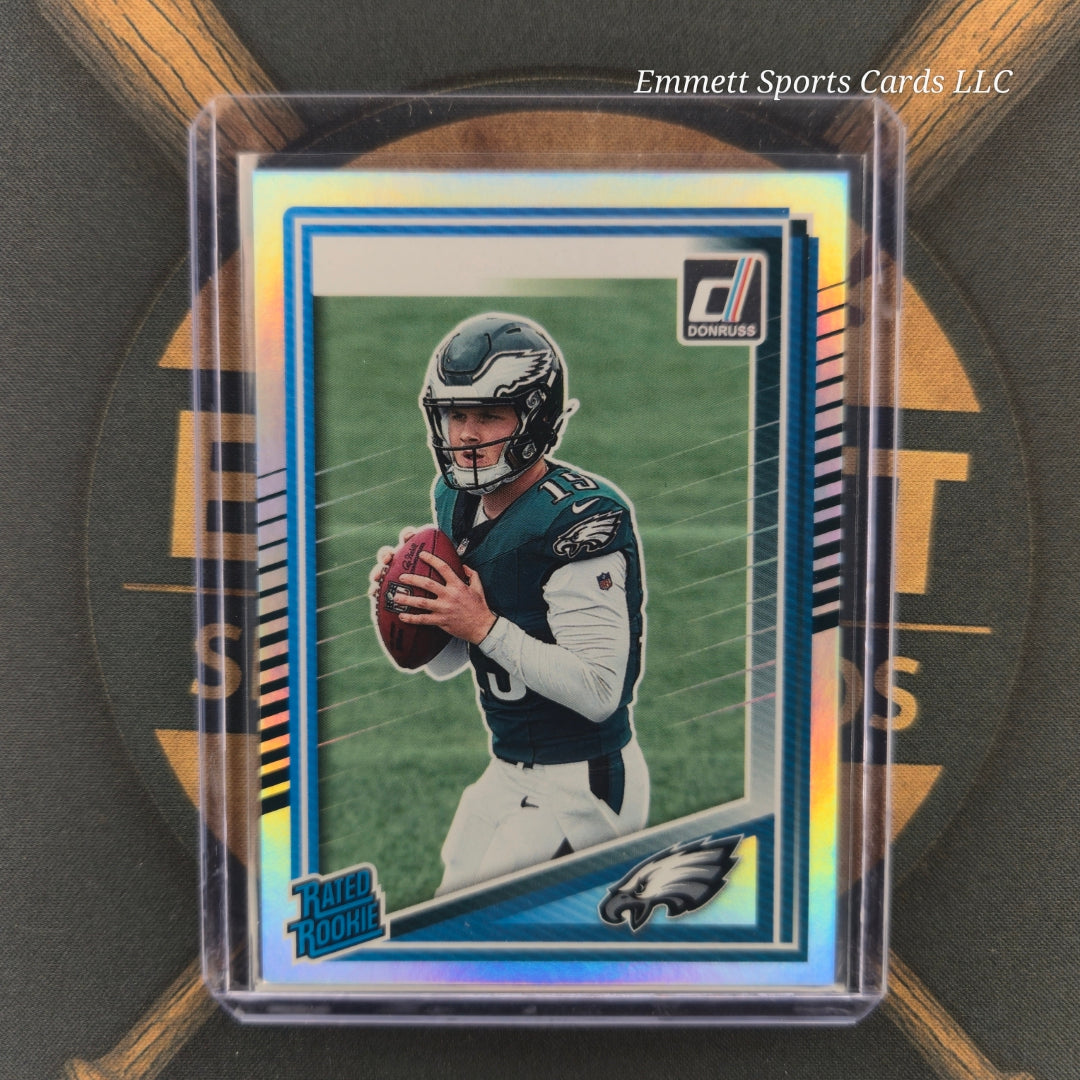 2025 Panini Donruss Kyle McCord No Name Silver Holo | The Break Room Cards-1