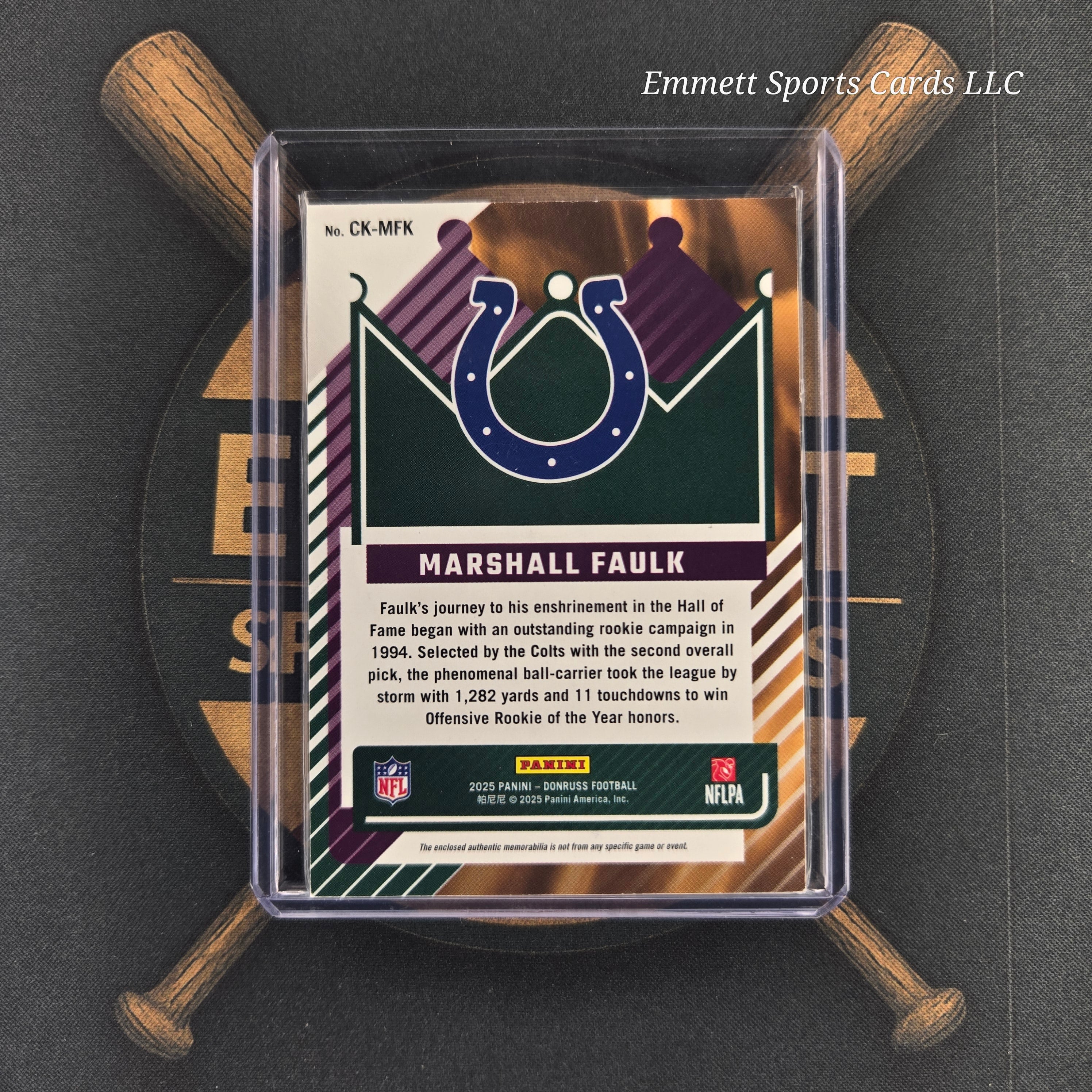 2025 Panini Donruss Marshall Faulk Canton Kings /425 | The Break Room Cards™ -2