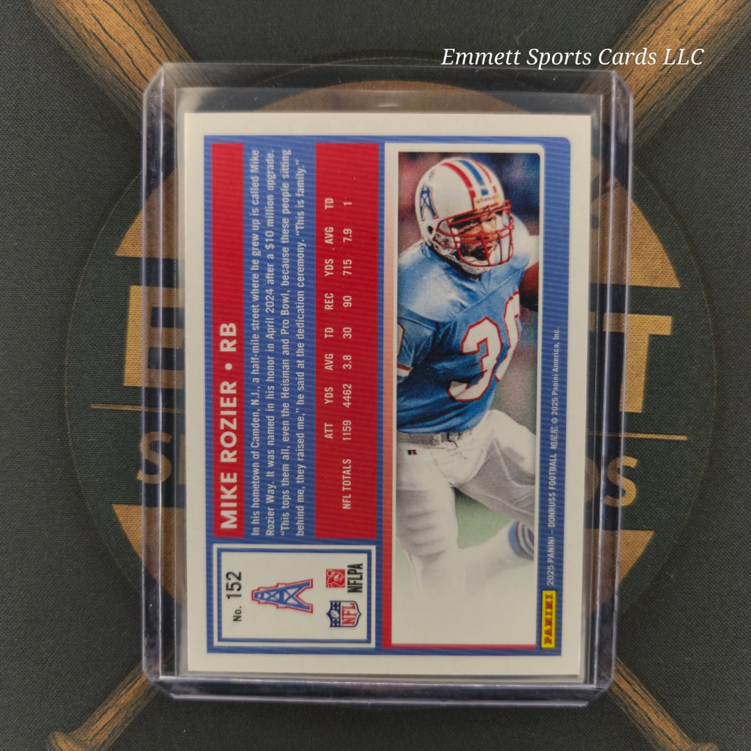 2025 Panini Donruss Mike Rozier Press Proof Gold /50 | The Break Room Cards-2