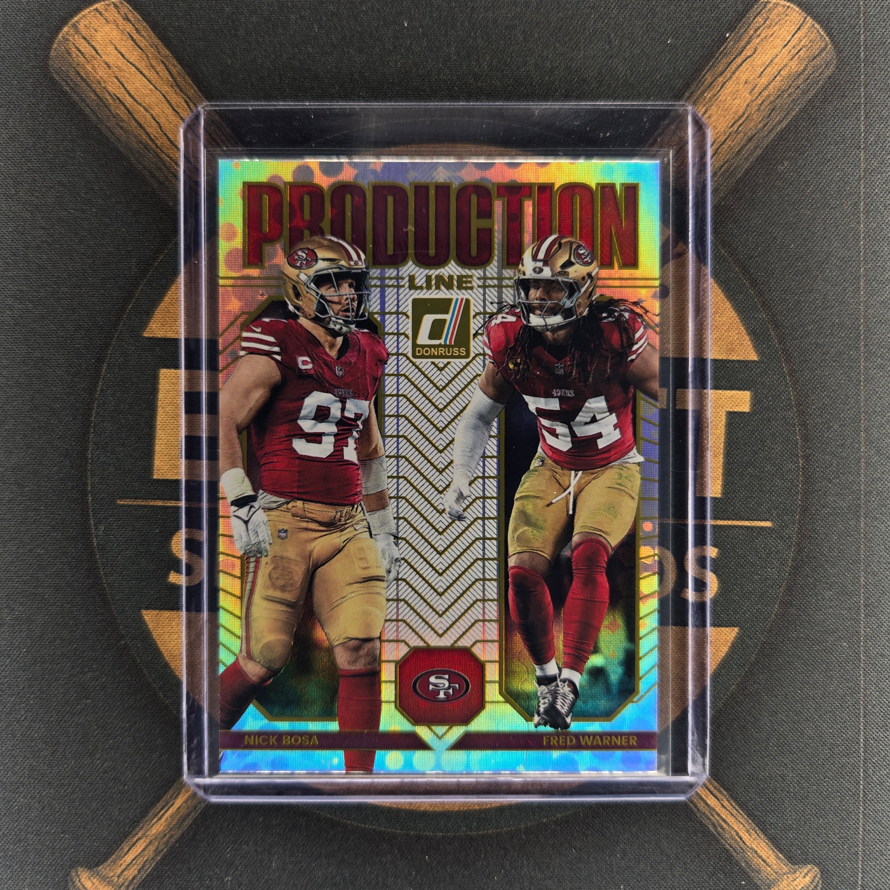 2025 Panini Donruss Nick Bosa Fred Warner Production Line  |The Break Room Cards™-1