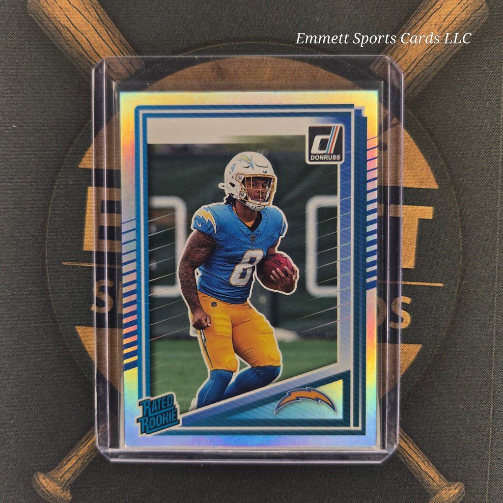 2025 Panini Donruss Omarion Hampton No Name Silver Holo | The Break Room Cards-1