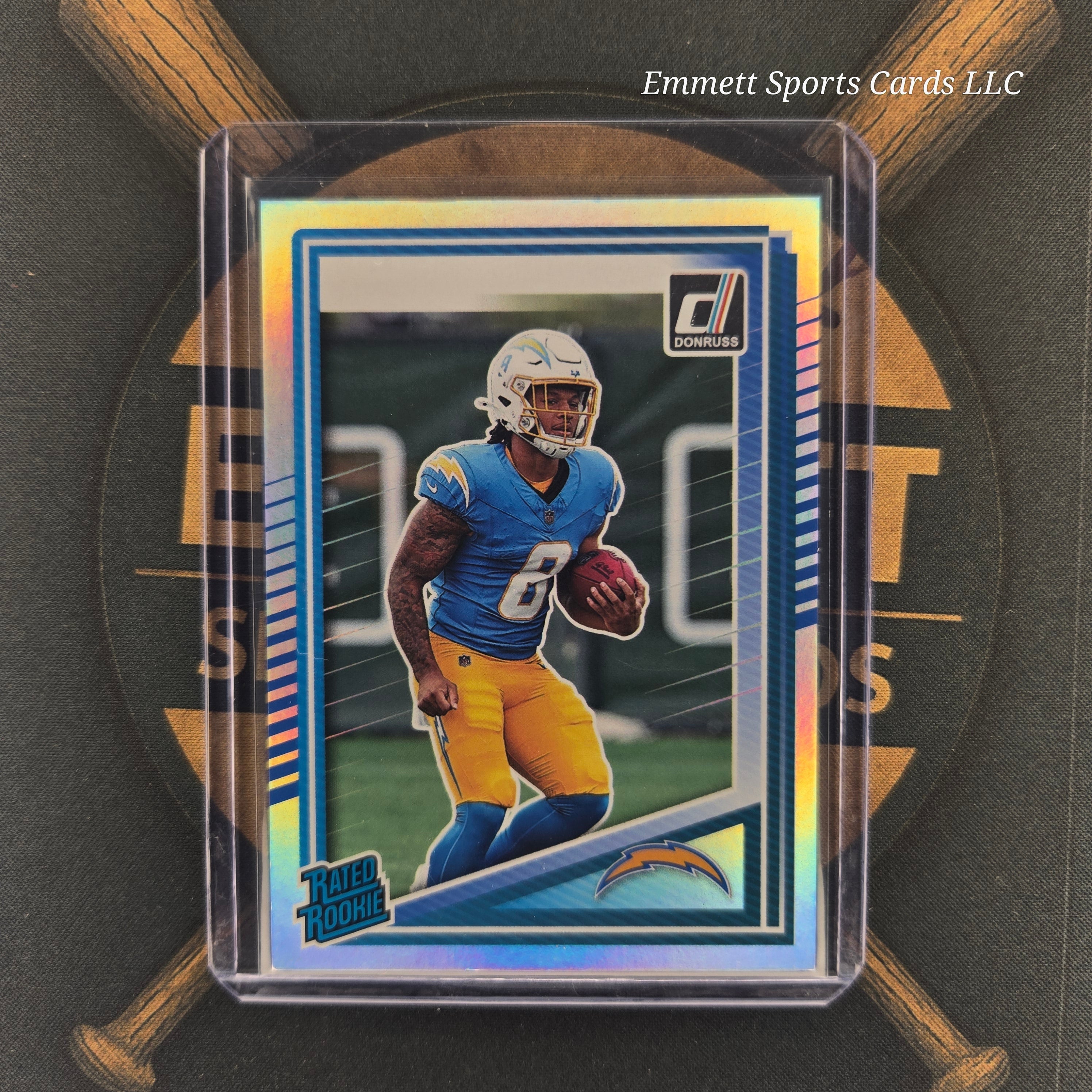 2025 Panini Donruss Omarion Hampton No Name Silver Holo | The Break Room Cards-1