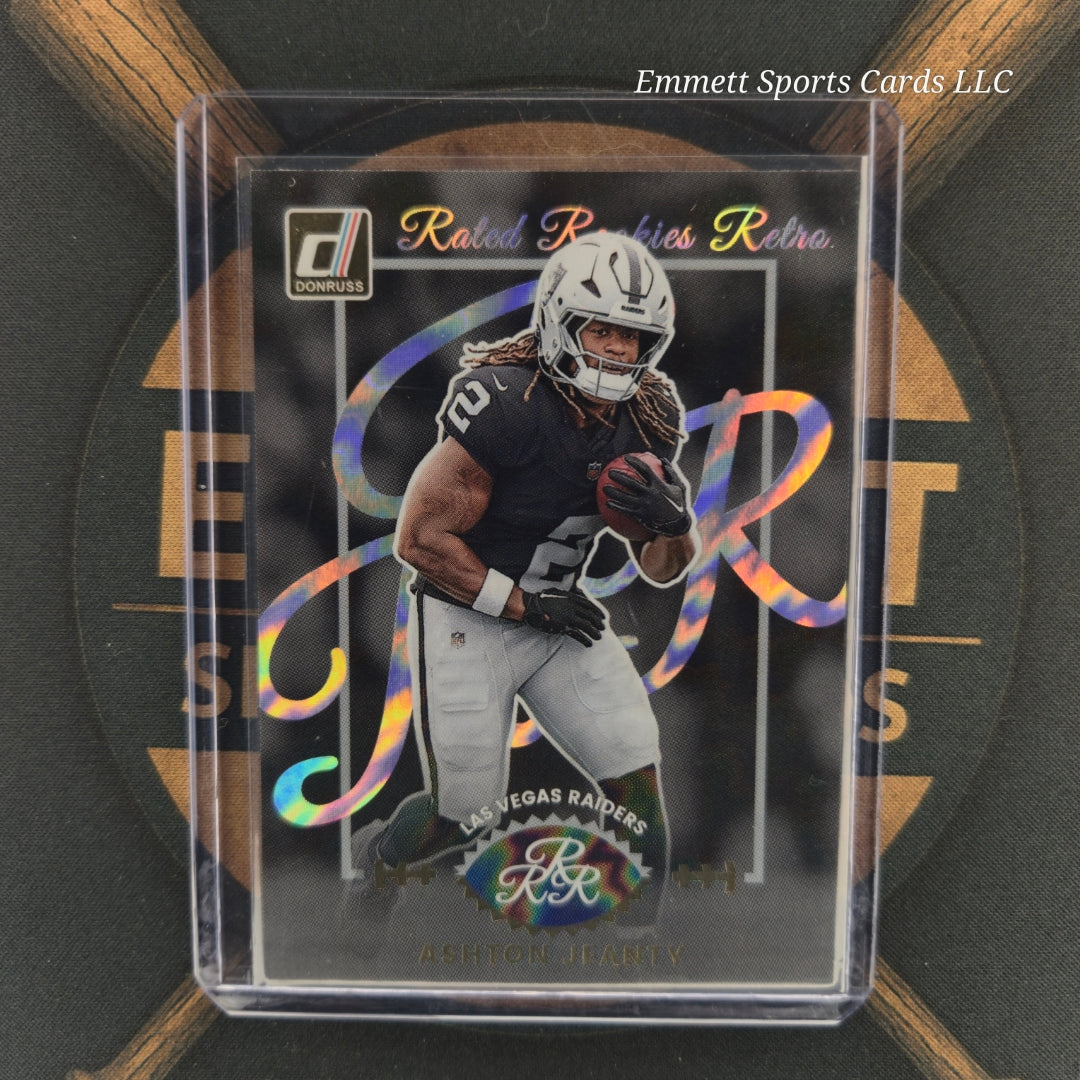 2025 Panini Donruss Ashton Jeanty Rated Rookies Retro Insert | The Break Room Cards-1