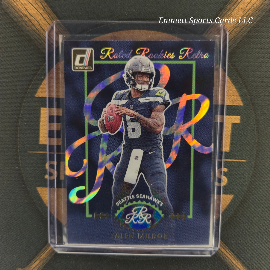 2025 Panini Donruss Jalen Milroe Rated Rookies Retro Insert | The Break Room Cards-1