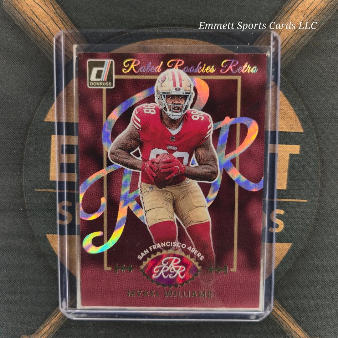 2025 Panini Donruss Mykel Williams Rated Rookies Retro Insert | The Break Room Cards-1