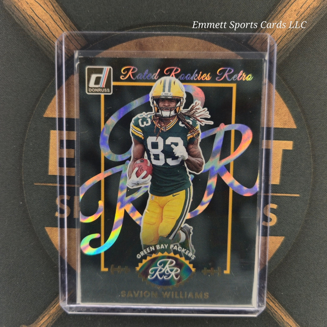 2025 Panini Donruss Savion Williams Rated Rookies Retro Insert | The Break Room Cards-1