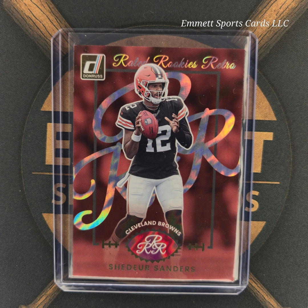 2025 Panini Donruss Shedeur Sanders Rated Rookies Retro Insert | The Break Room Cards-1
