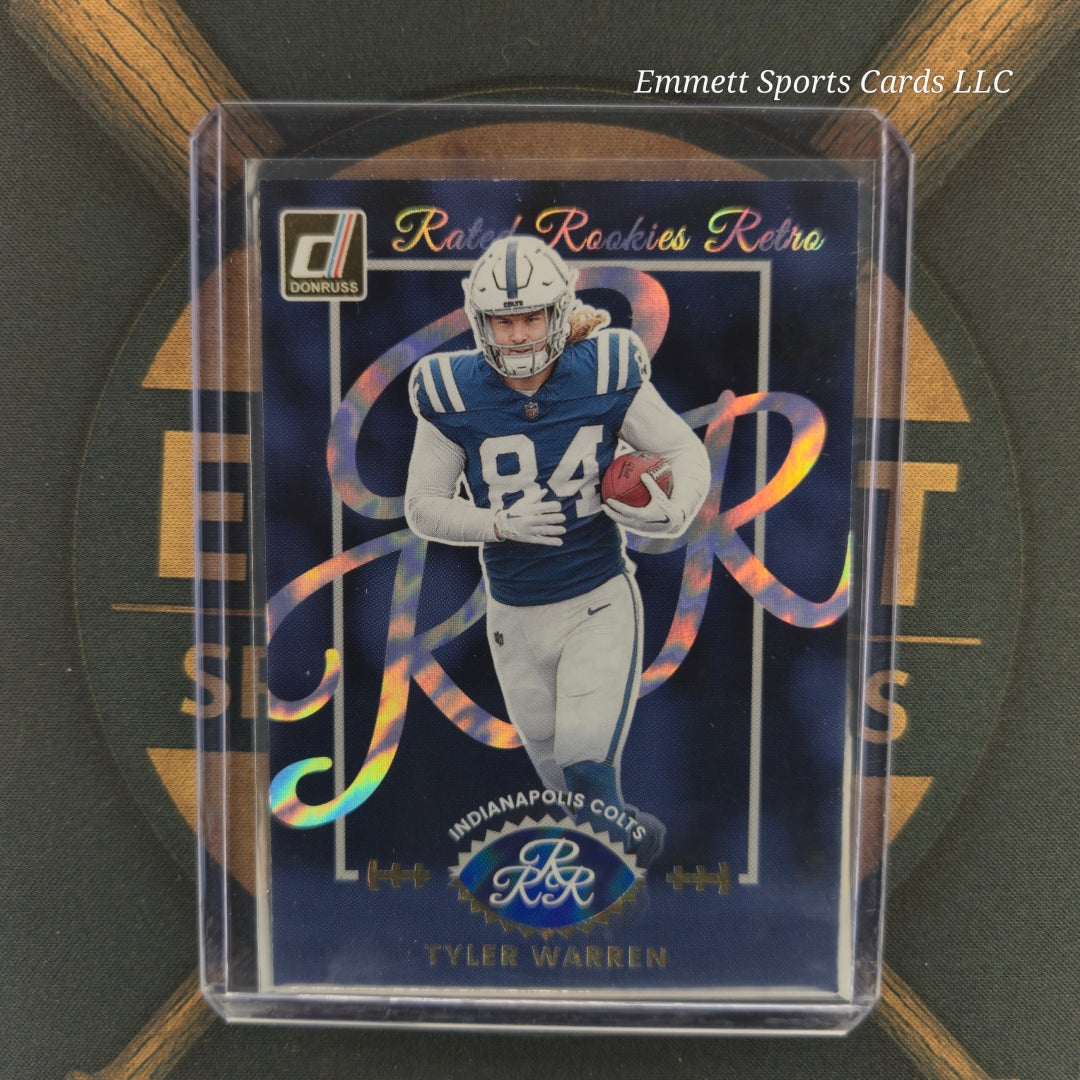 2025 Panini Donruss Tyler Warren Rated Rookies Retro Insert | The Break Room Cards-1