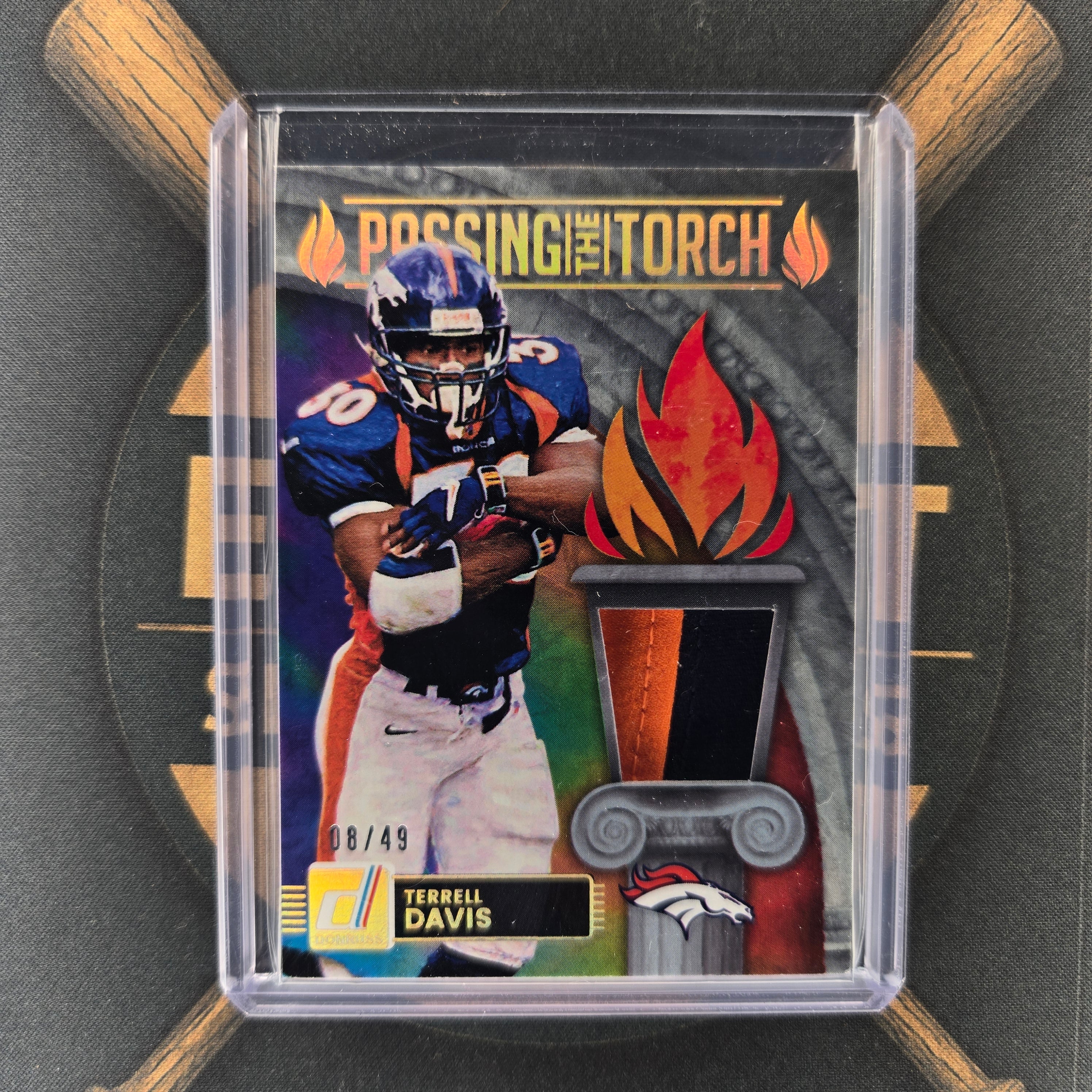 2025 Panini Donruss Terrell Davis / RJ Harvey Passing the Torch /49