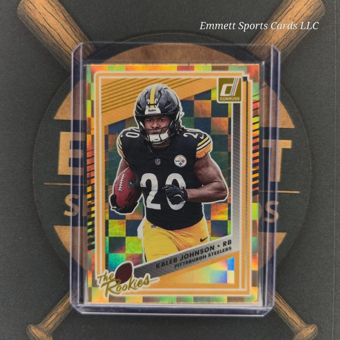 2025 Panini Donruss Kaleb Johnson The Rookies Insert | The Break Room Cards-1