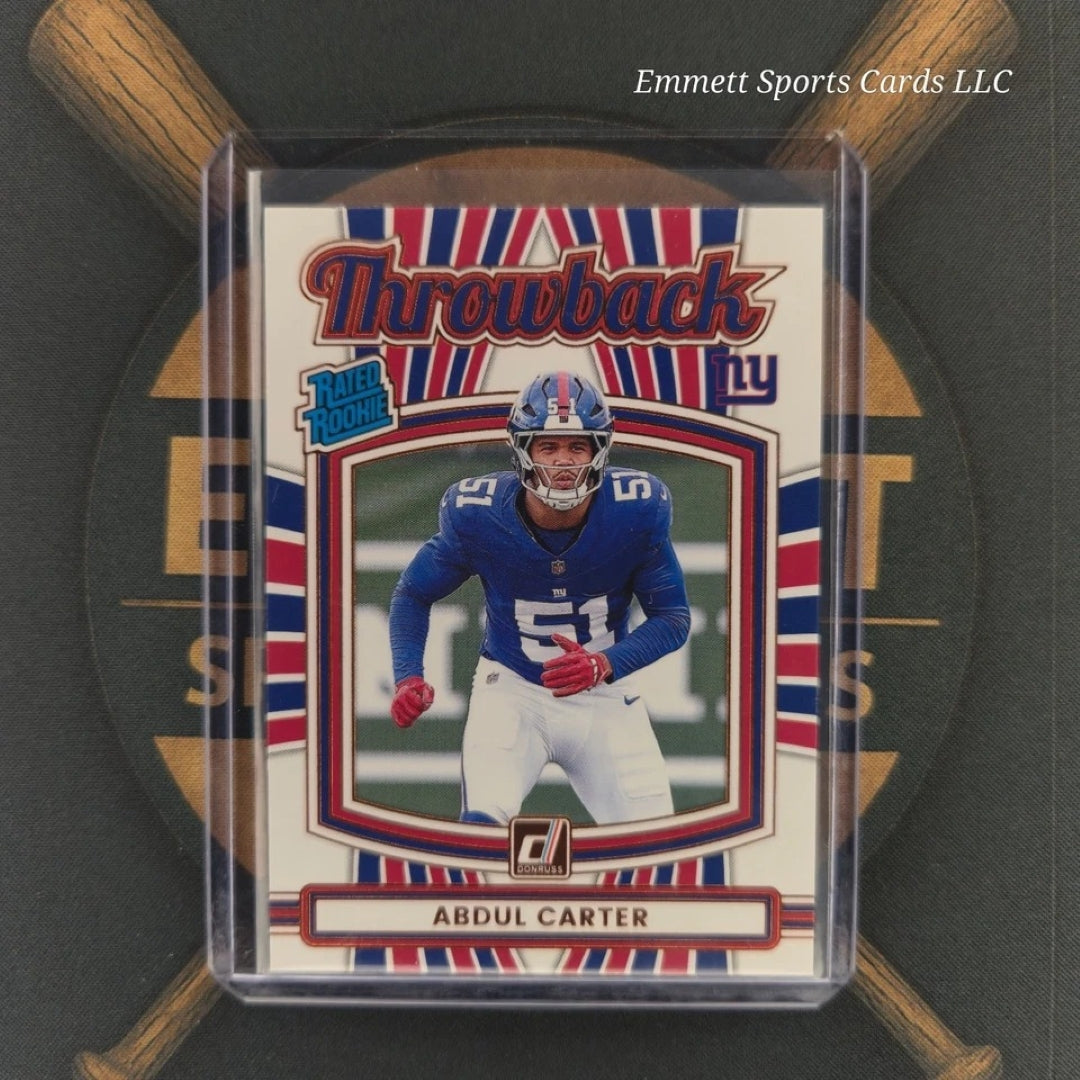 2025 Panini Donruss Abdul Carter Throwback Insert | The Break Room Cards-1