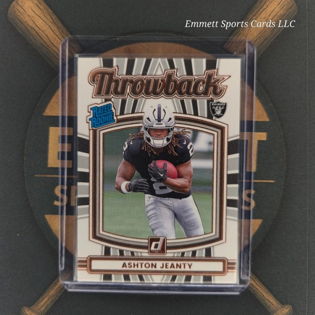 2025 Panini Donruss Ashton Jeanty Throwback Insert | The Break Room Cards-1
